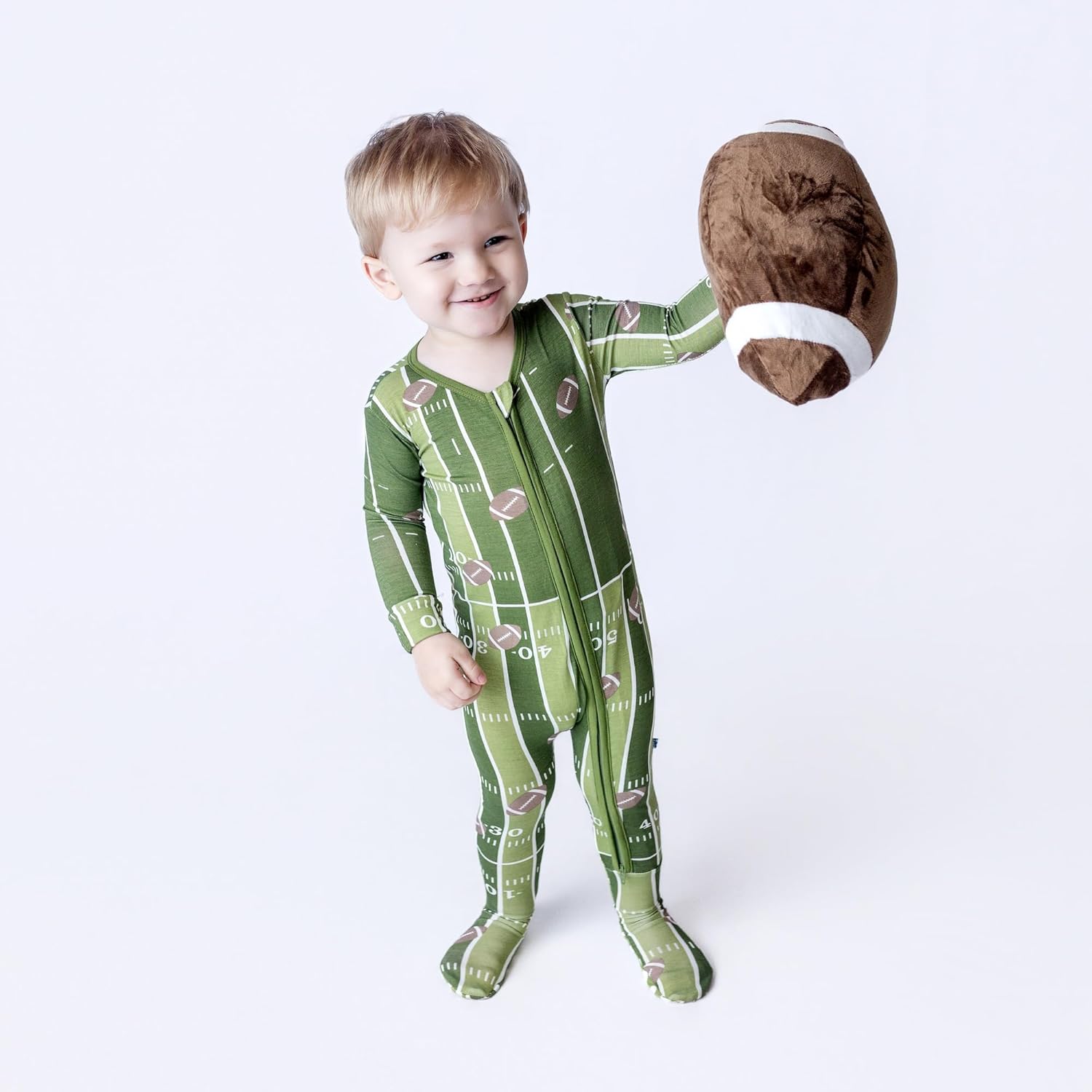 KicKee Baby & Toddler Zipper Footie – Ultra-Soft Viscose from Bamboo Pajamas with Flip Paws & Grips