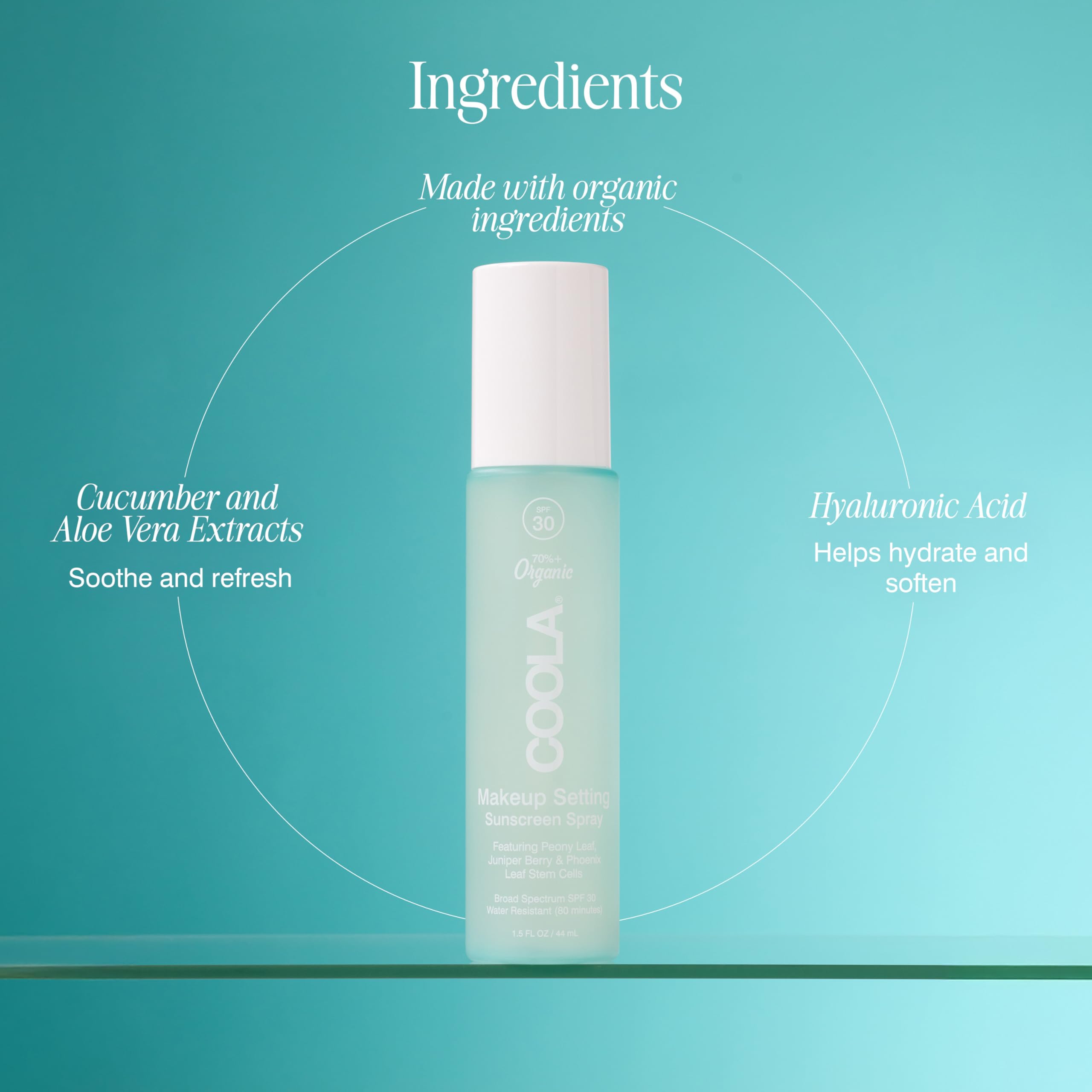 COOLA Brume Solaire Visage, Protection haute performance + éco-responsable, Testée sous contrôle dermatologique, Adaptée aux peaux sensibles + résistante à l'eau