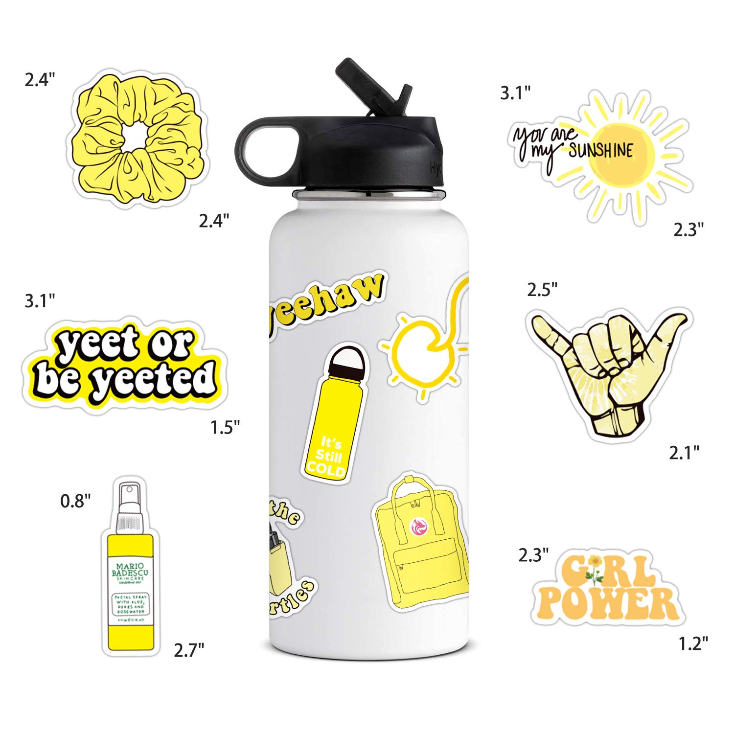 Hydro Flask Yellow Vsco Yellow Hydro Flask Sticker Hydro Flask