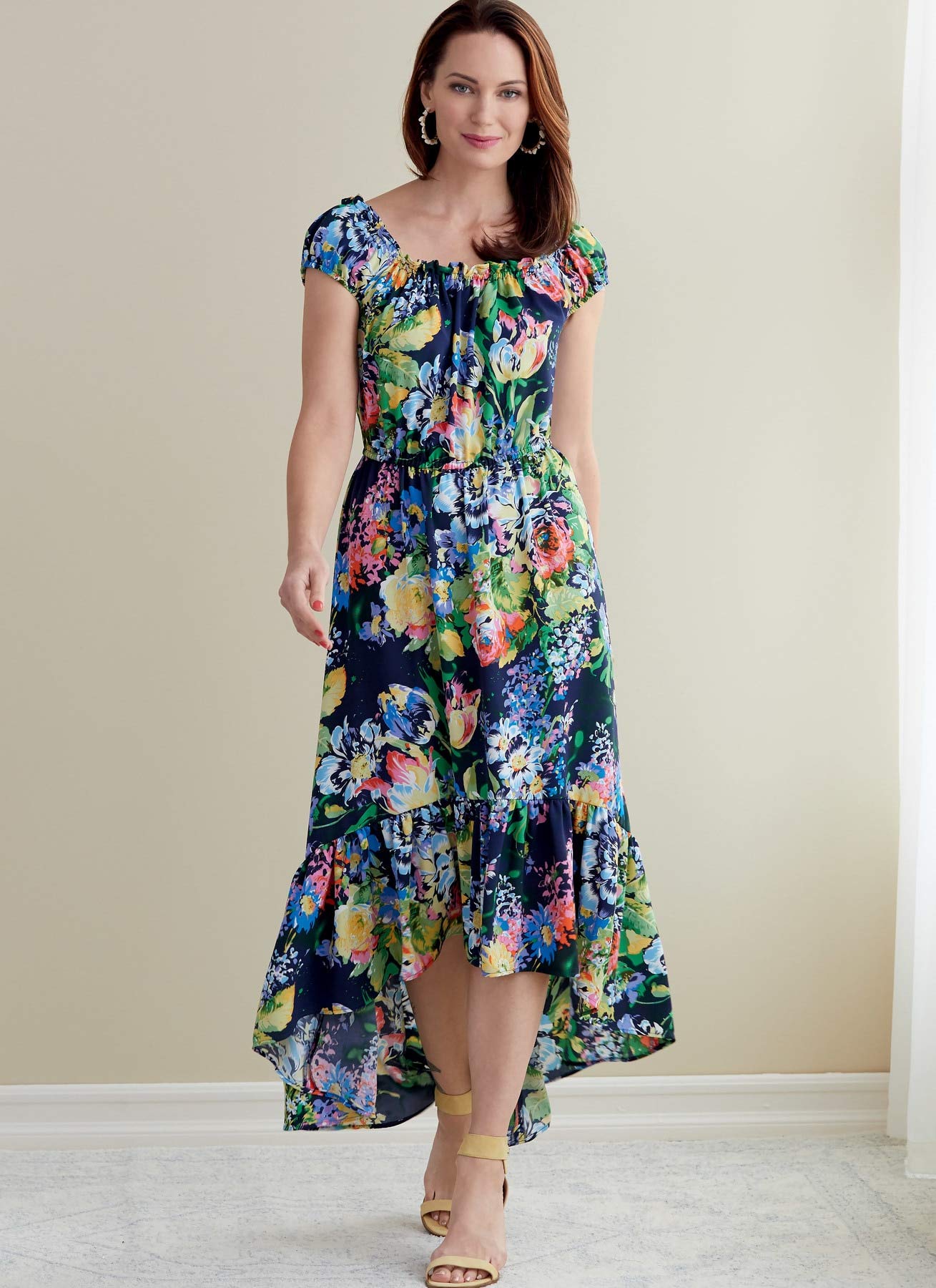 Butterick B6757B5 Misses' Dress & SASH, White