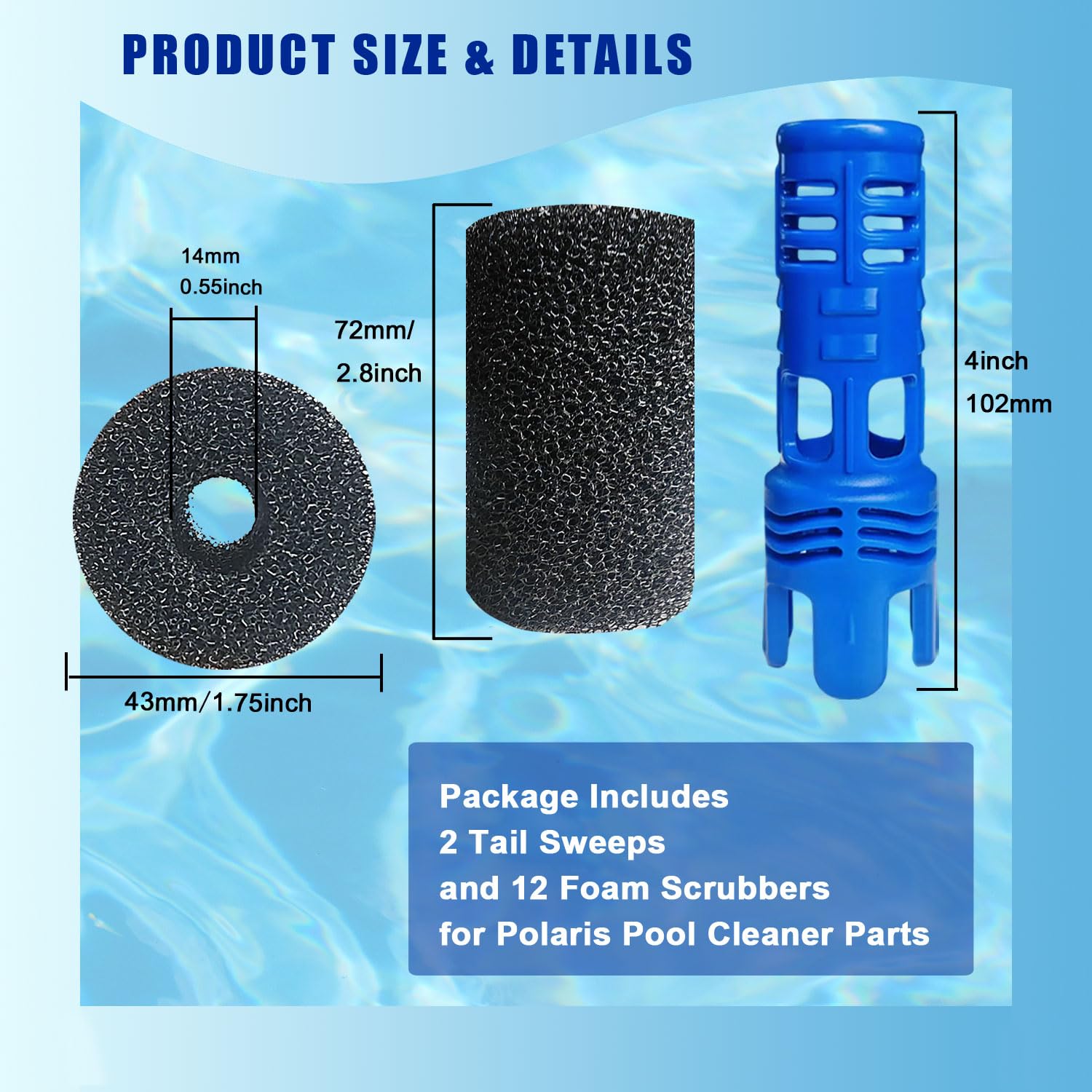 Kit de nettoyage de piscine et filtre compatible avec les modèles Polaris 3900, 380, 360, 280, 180