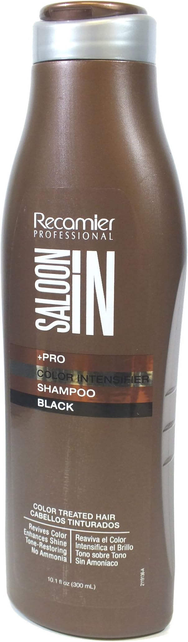 Recamier Saloon In Color Intensifier Shampoo Black Revives Color Enhances Shine Tone Restoring No Ammonia | SalonIn Revive El Color Intensifica El Brillo Tono Sobre Tono Sin Amoníaco 10.1Oz-300ml