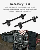 Vista 5 de Macpherson - Juego de 2 herramientas de compresor de resorte de puntal con rango de 10.5 pulgadas, herramientas de compresor de resorte helicoidal