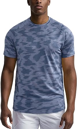 Zengjo Mens Workout Shirts Quick Dry Short Sleeve Athletic Running Gym T Shirt