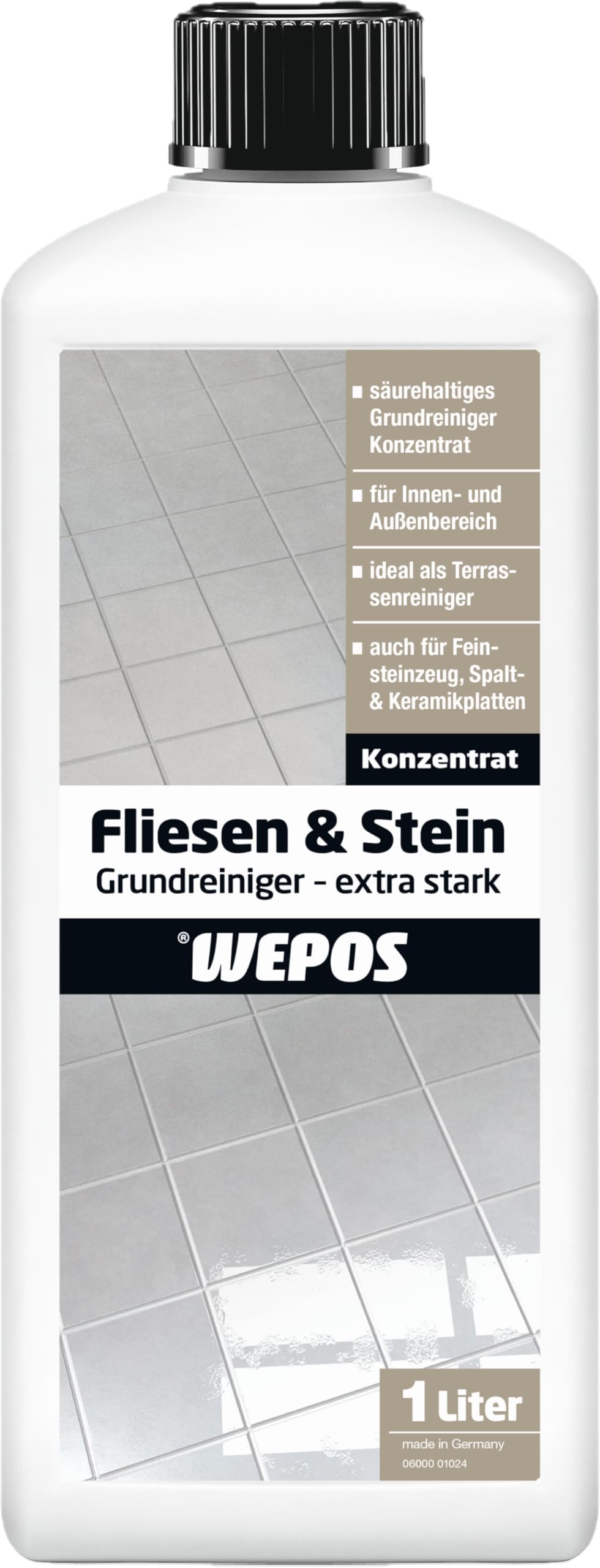 Wepos Fliesen & Stein Grundreiniger extra stark
