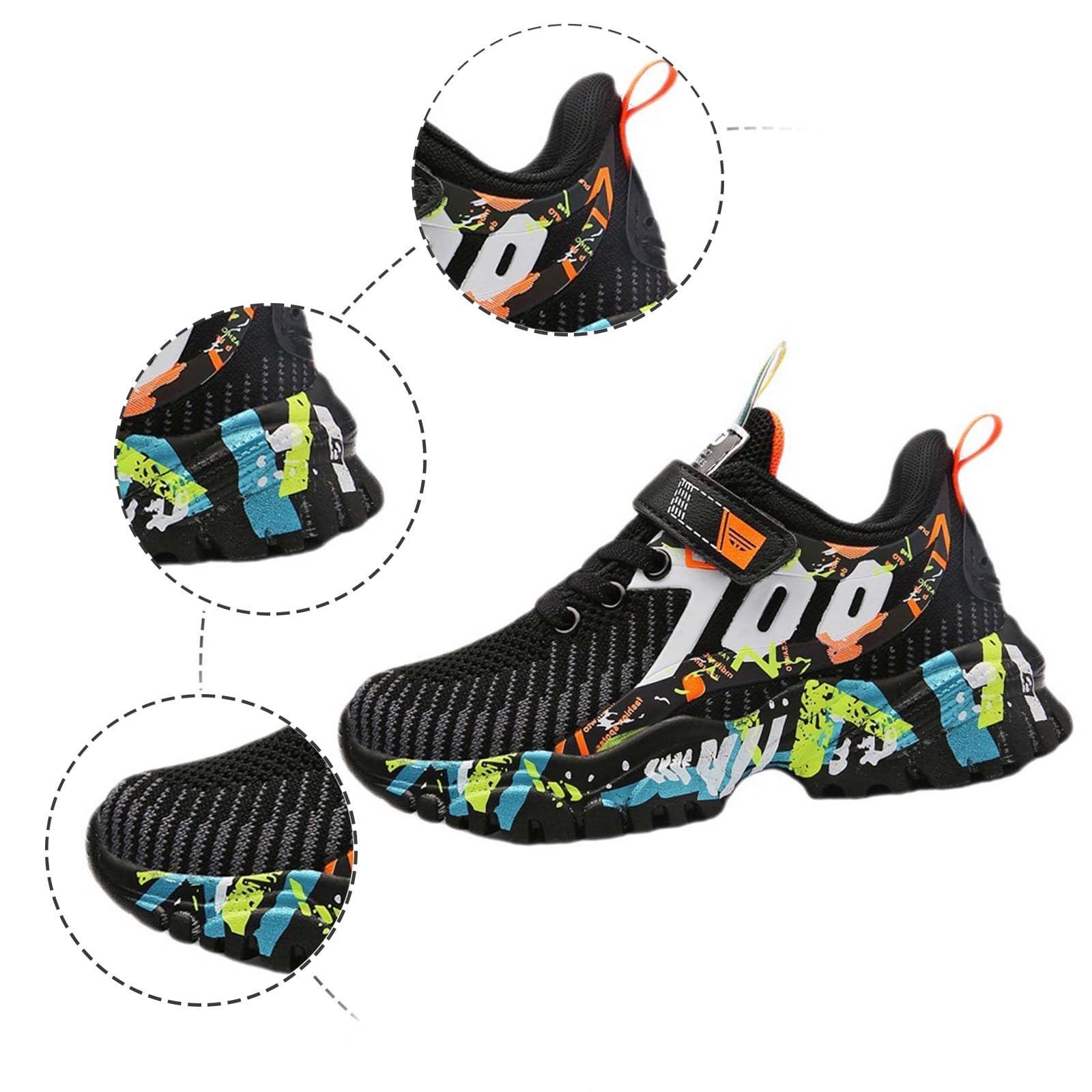 Sportschuhe Kinder Hallenturnschuhe Jungen Kinderschuhe Wasserdicht Turnschuhe Kids Elastischen Hallenschuhe Junge Sneaker Outdoor Schuhe Leicht Aktiv