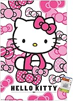 Vista 7 de Trends International Hello Kitty - Póster de pared con lazos y alfileres, 14.725 x 22.375 pulgadas