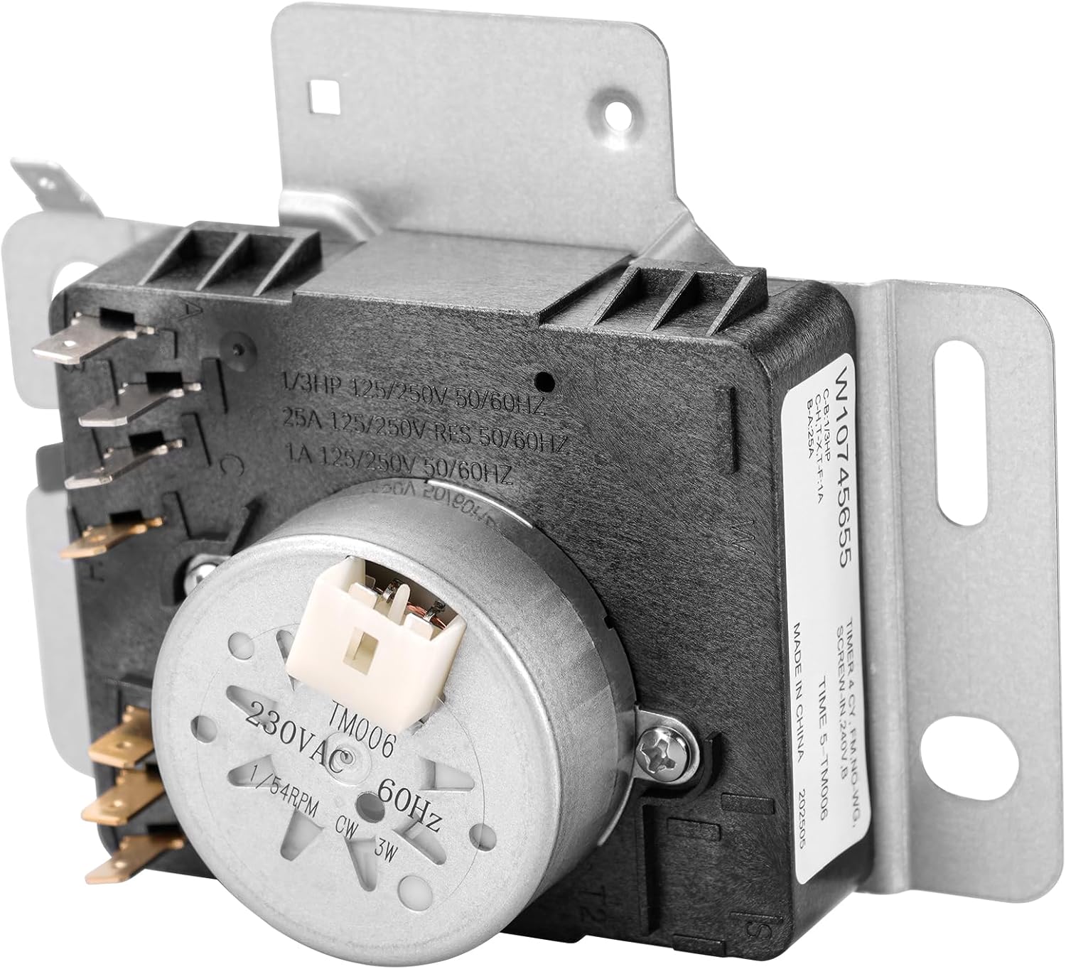 W10854240 W10642934 Dryer Timer Compatible with Whirlpool Dryer YWET4027HW2, YWET4027EW0, YWET4024HW0, 115V 60Hz Dryer Timer Replacement for 4383816, AP5999223, PS11731277, EAP11731277