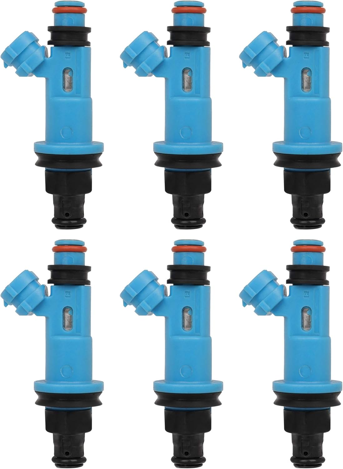 SCITOO Fuel Injectors Automotive Engine 2 Holes 6Pcs Replacement For Lexus For GS300 1998-2005,For Lexus For IS300 2001-2005,For Lexus For SC300 1998-2000,For Toyota For Supra 1998
