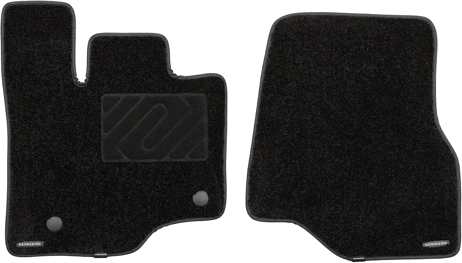 WENNEBIRD Superior Carpet Front Row Floor Mats for 2015-2026 Ford F-150, 0.6-Inch Ultra-Thick, Noise-Reducing, All-Weather Waterproof Anti-Slip – 2-Pc Set