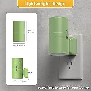L LOHAS LED Night Light, Modern Night Lights Plug into Wall, 2 Pack Dusk to Dawn Sensor Nightlights, 3000K 0-100LM Adjustable Brightness, Dimmable Night Lights for Hallway Bedroom Stairway