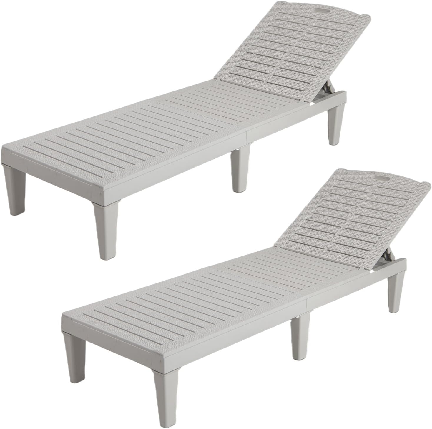 Juego de 2 Tumbonas Reclinables