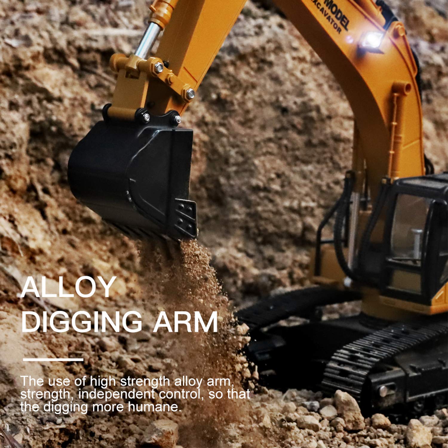 Amazon.com: GoolRC WLtoys XKS 16800 RC Excavator, 1:16 Scale 2.4