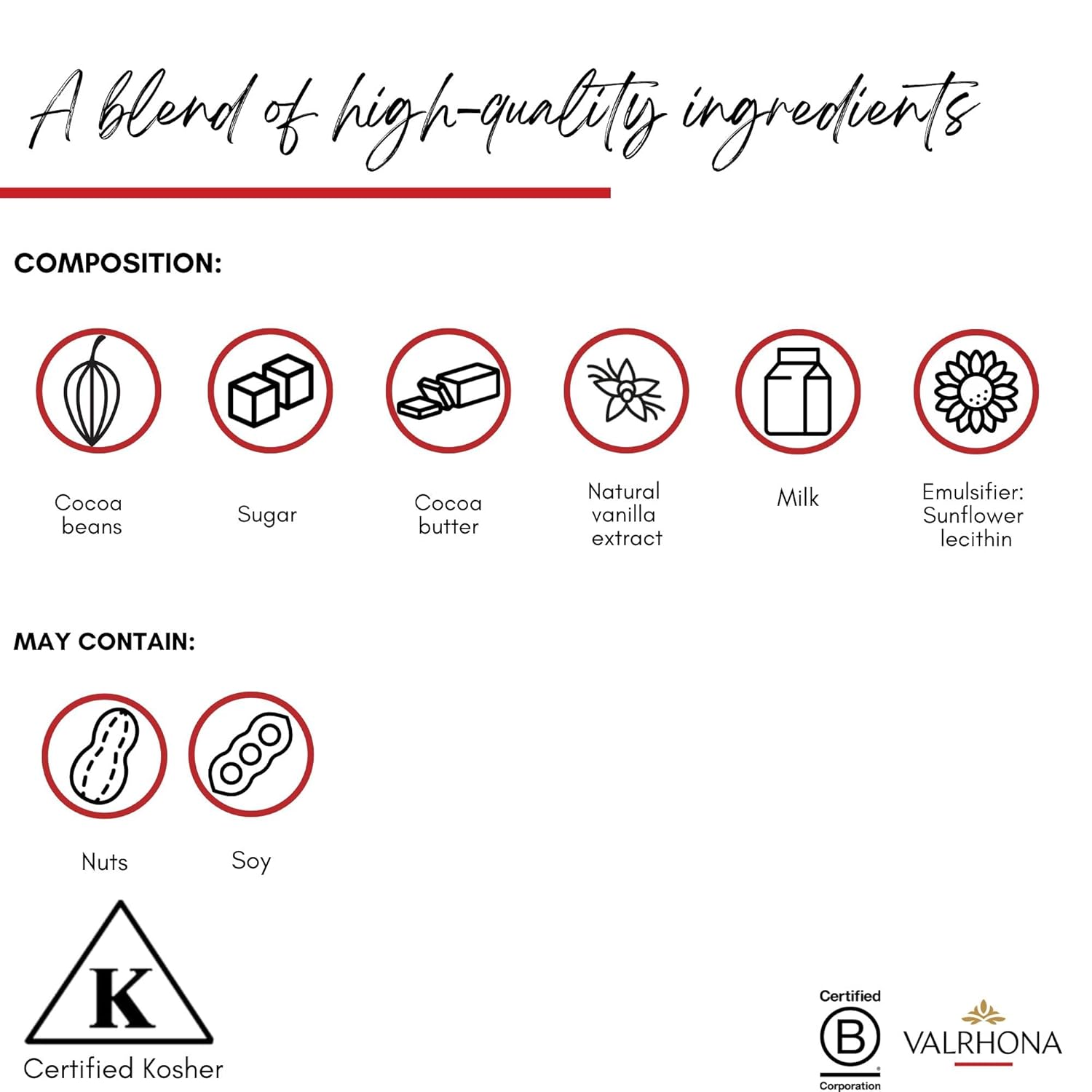 Valrhona Premium French Blonde Chocolate DULCEY 35% Cacao Tasting Bars - Creamy, Caramel Cookie Flavor Notes. Easy Melt and Tempering. Creamy and Balanced. Makes Luscious Frostings 70g (Pack of 3)