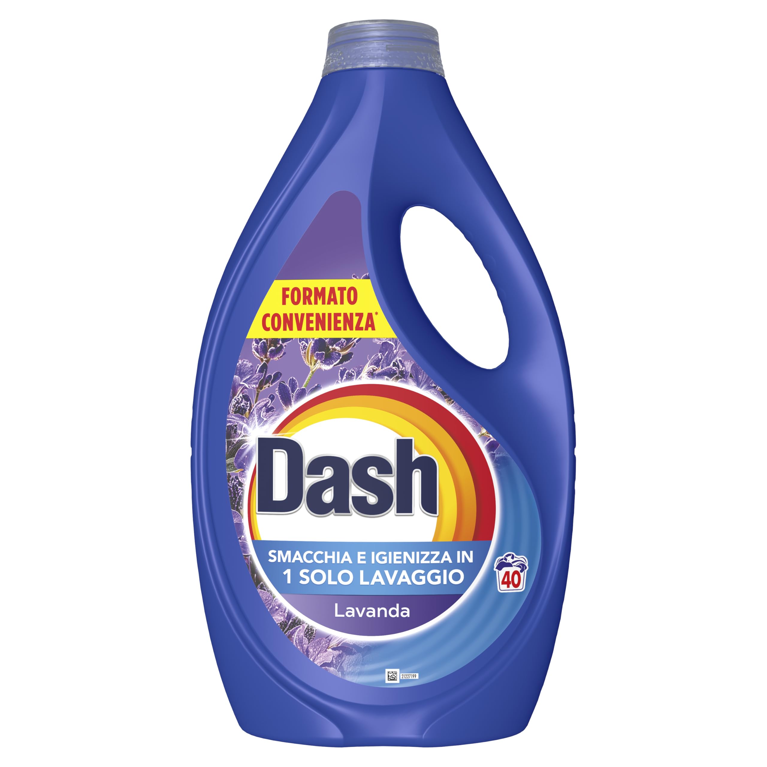 Dash Detersivo Liquido Lavatrice, 160 Lavaggi (4x40), Lavanda, Rimuove Le Macchie e Igienizza, Dona Freschezza, Brillantezza Per I Capi, Efficace Anche A Freddo E In Cicli Brevi
