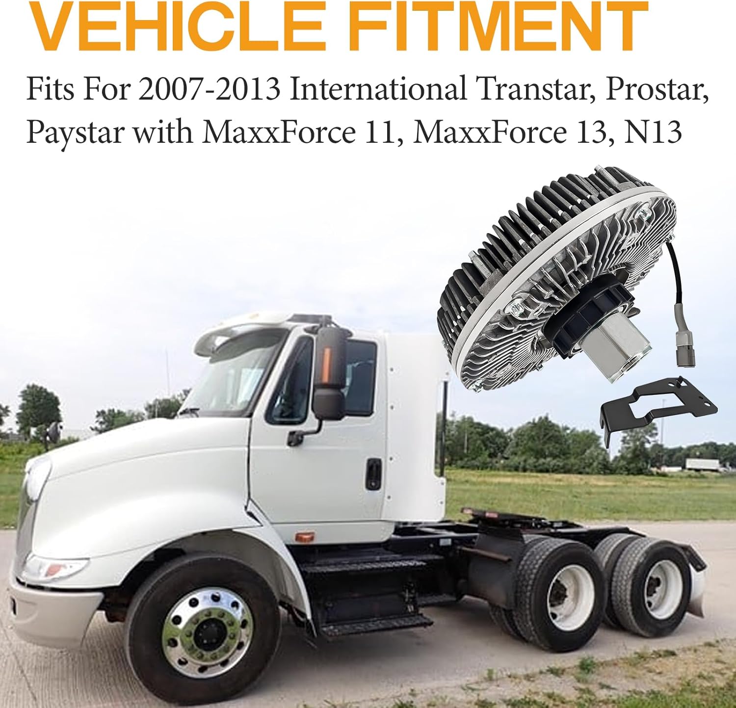 9906051 Fan Clutch Fits For International Transtar Prostar Paystar with MaxxForce 11 13 N13 2007-2013 9806017 3893209C91 3893209C92 01002882B