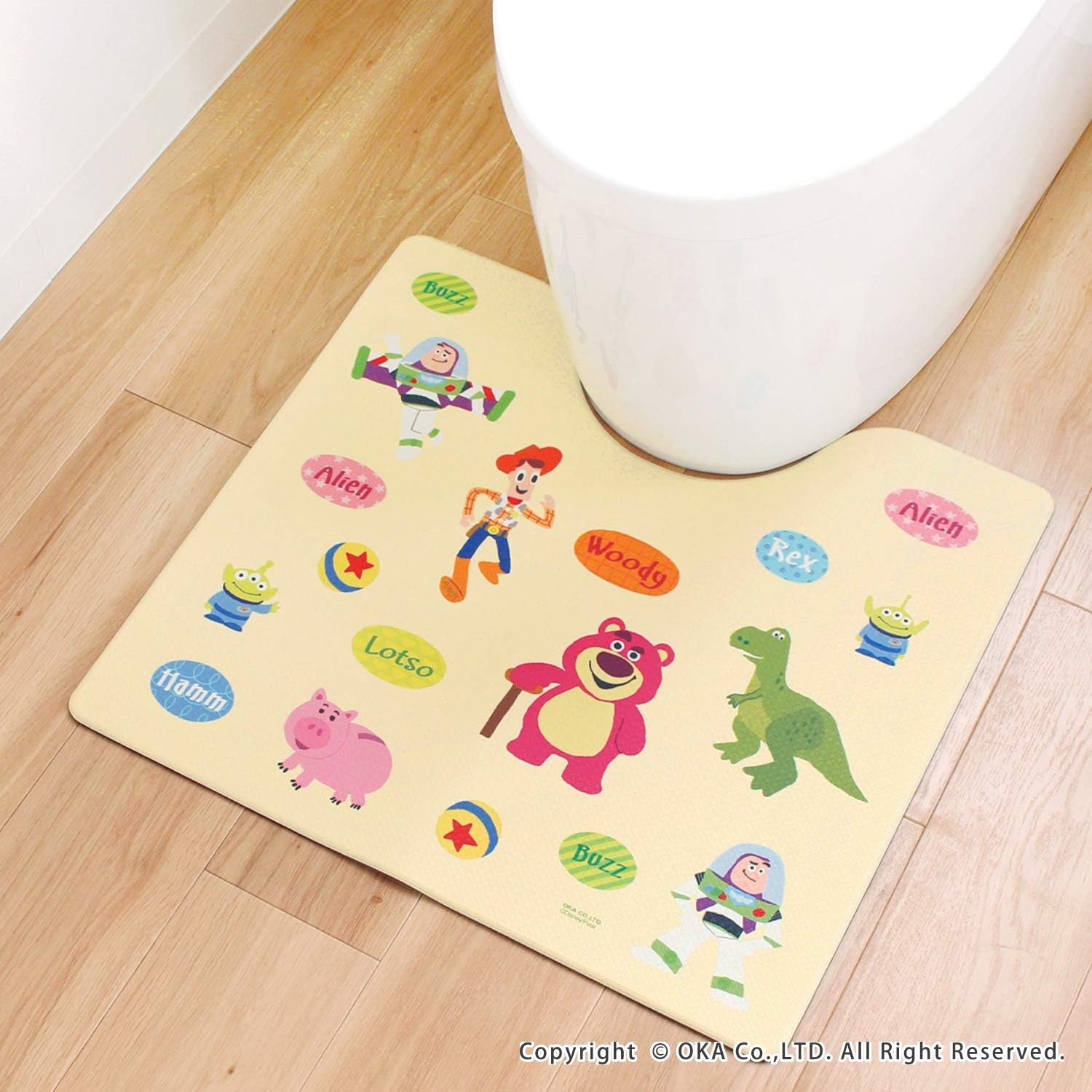 495円 セール特価品 トイレマット 拭ける 約55 60cm おしゃれ ディズニー
