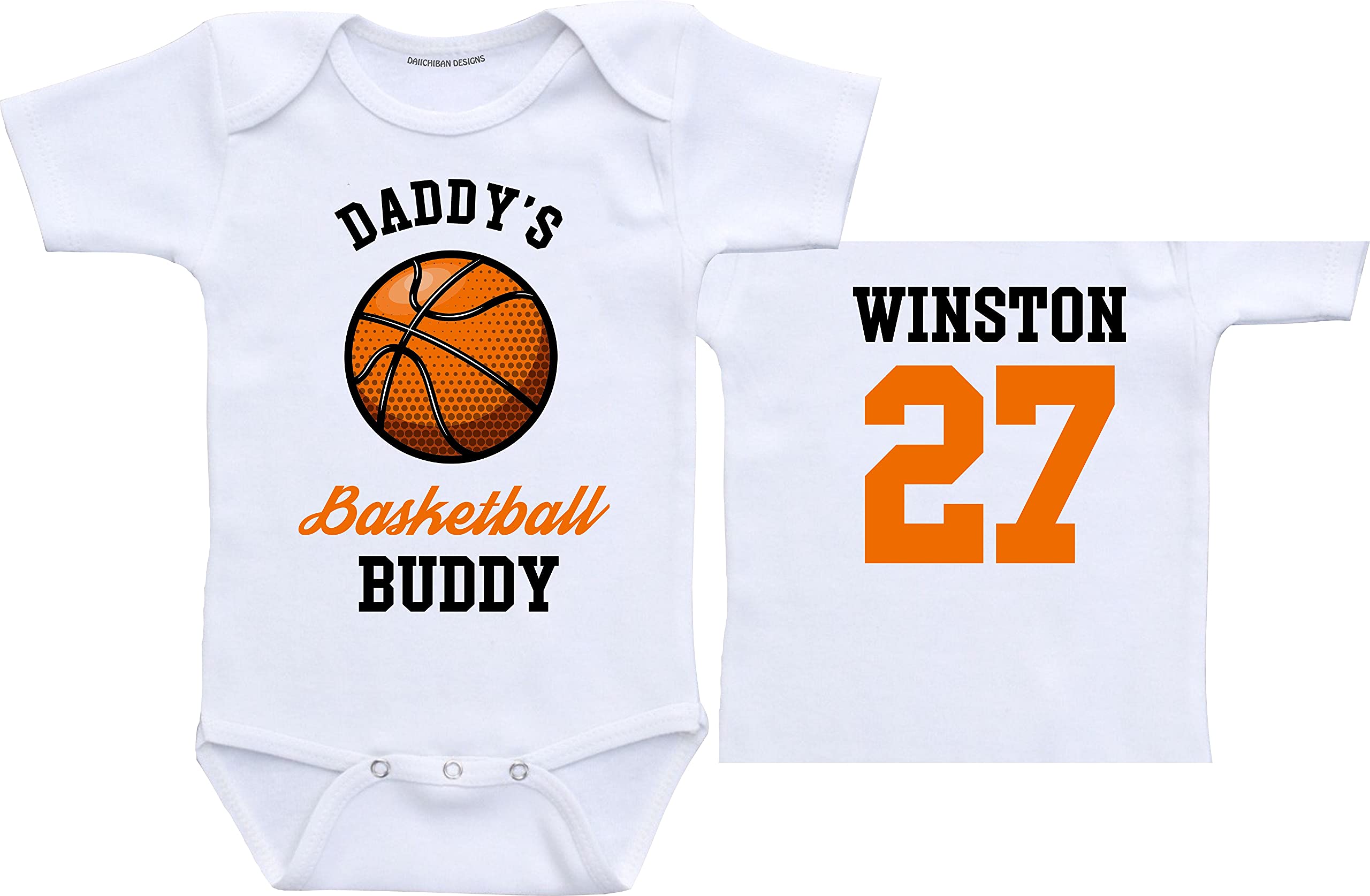 Daiichiban Designs Basketball baby clothes boy girl sports baby outfit (3 months)
