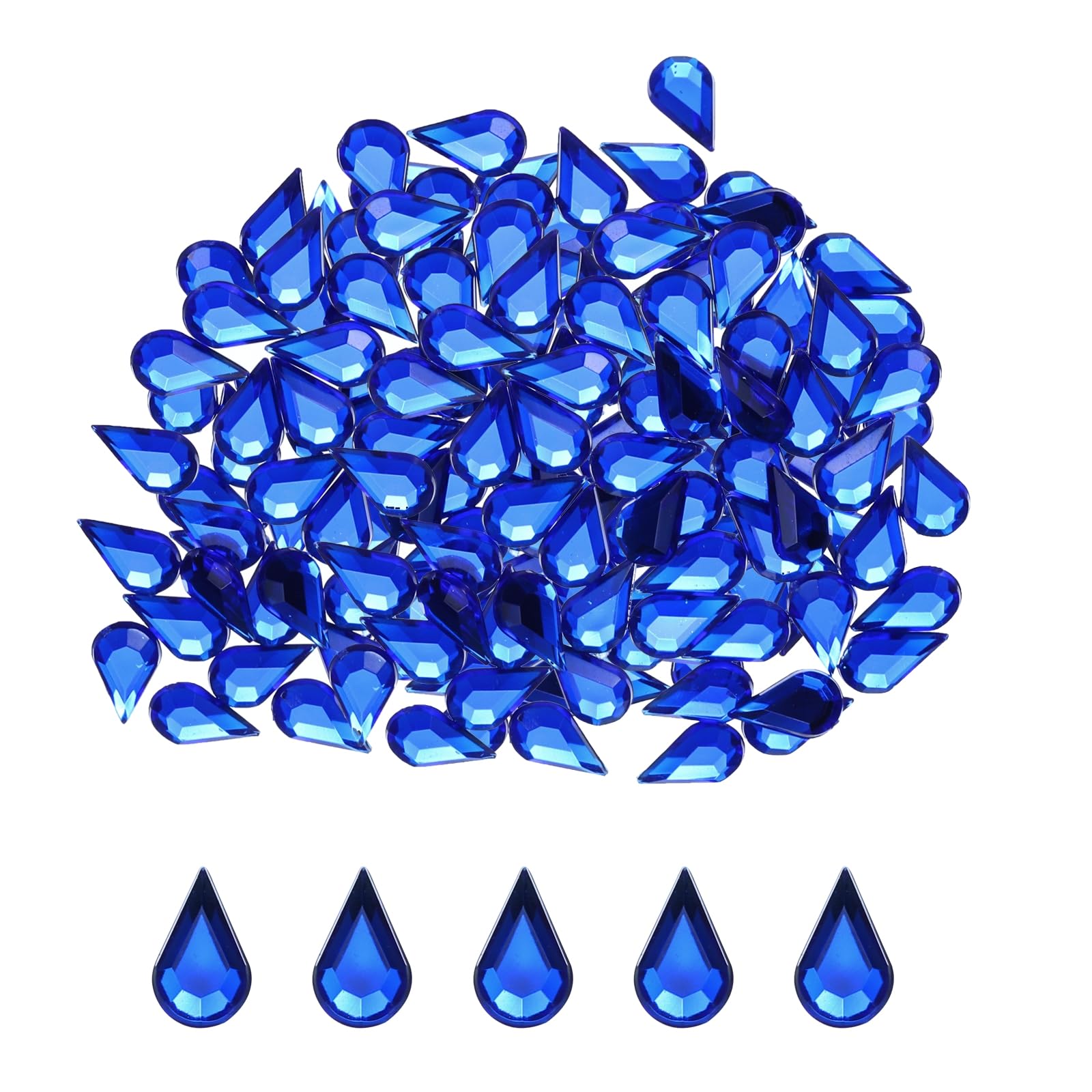 Diamantes de imitación azul de lágrima para brillo en bodas y fiestas creativas