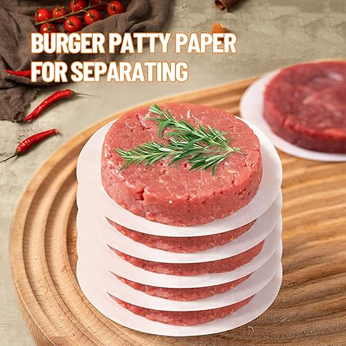Miniatura 7 de ISKYBOB 200 hojas redondas de papel pergamino, 4 pulgadas, 6 pulgadas, 8 pulgadas, 10 pulgadas, 4 tamaños, forros para tartas, a prueba de grasa,