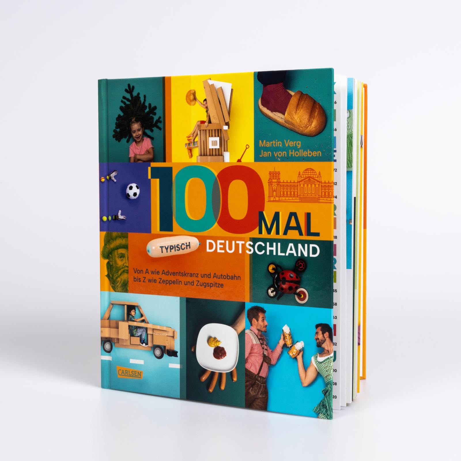 100 mal typisch Deutschland: Von A wie Adventskranz und Autobahn bis Z wie Zeppelin und Zugspitze | Sachbuch für Kinder ab 6 Jahren mit vielen originellen Fotos