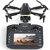 Drone con 4K Telecamera Schermo con Telecomando,Luce LED RGB Drone FPV Quadricottero