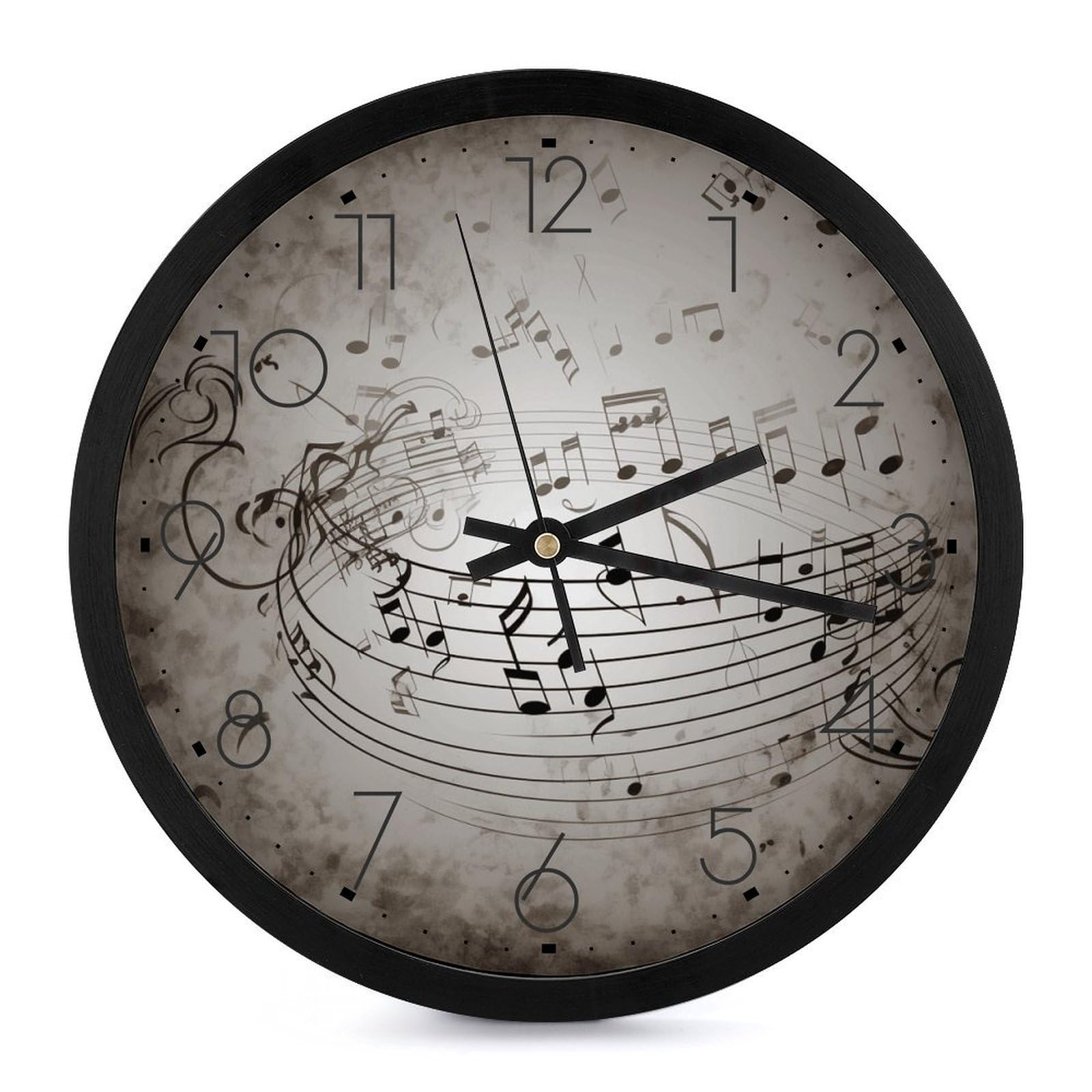 Horloge silencieuse sans tic-tac au style simple pour bureau et salon