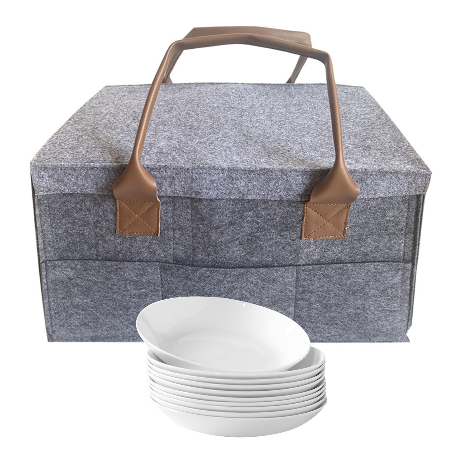 Rangement Assiette Pour Camping Car, Porte-Assiettes En Feutre, Porte Assiette pour Camping-Car pour 8 assiettes et 4 tasses, Protection de Vaisselle Pour camping-car, campervan, gadgets de cuisine