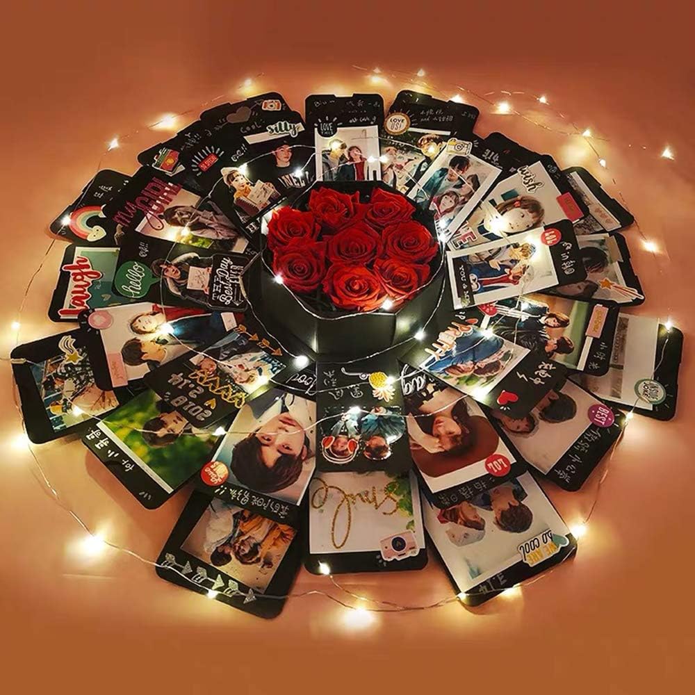 Creative DIY Explosion Box Handmade Memorable Album Customizationm Scrapbook Photo Ablum Wedding Birthday Gifts