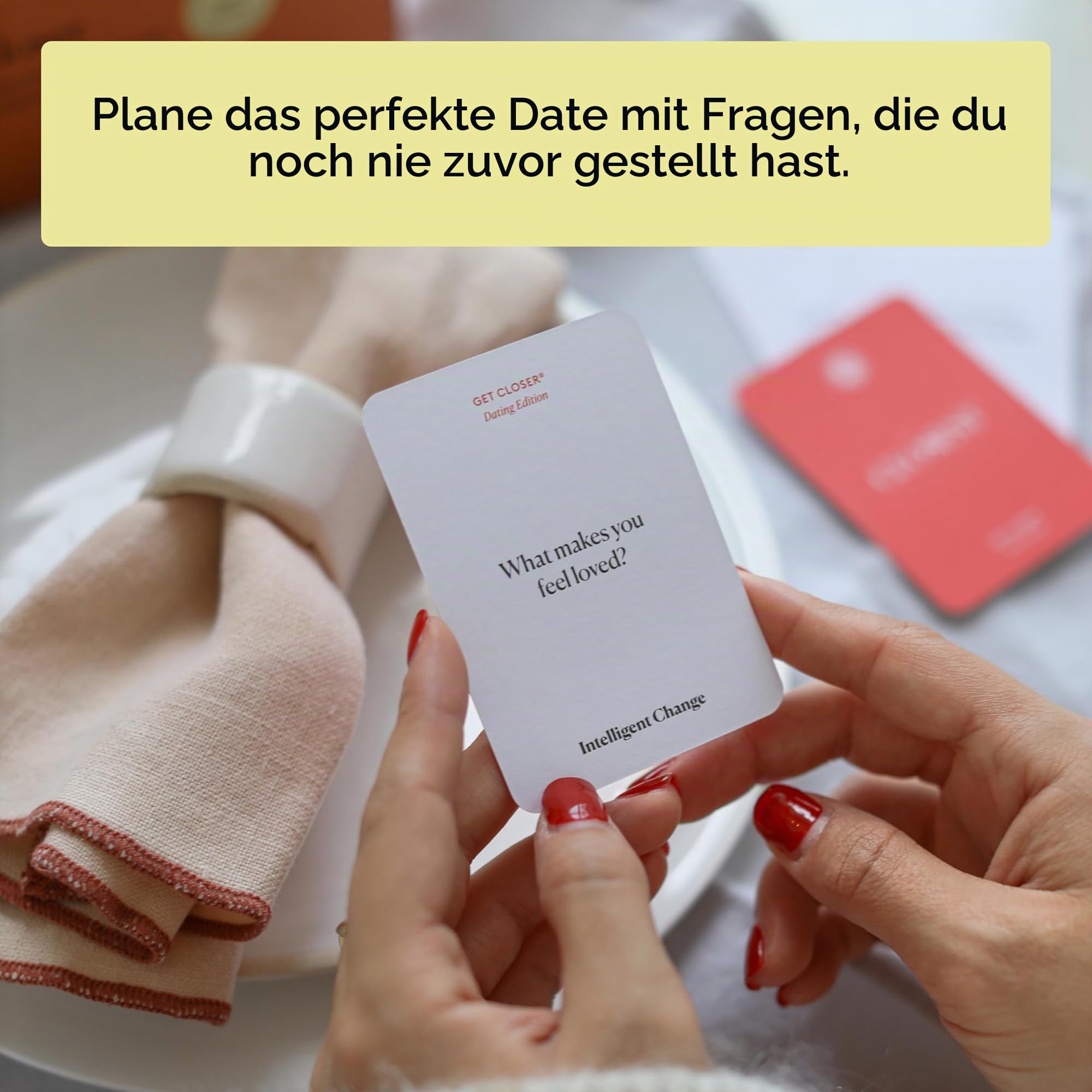 Intelligent Change Get Closer Dating Edition Gesprächskarten, Gesprächsstarter, Frage-und-Antwort-Spiel, lustiges Kartenspiel für Dating-Paare, Date-Night-Aktivitäten (Dating Edition)