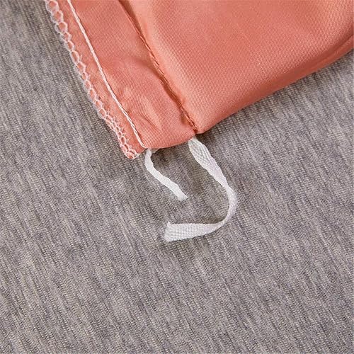 Miniatura 7 de Honeystore - Juego de funda de edredón (3 piezas, 2 fundas de almohada, 1 funda de edredón + 2 fundas de almohada, color rosa