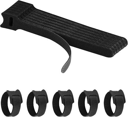 Miniatura 9 de 25 bridas de silicona reutilizables, organizador de cables para organizar cables, organizador de cables para sujetar auriculares, cargador de