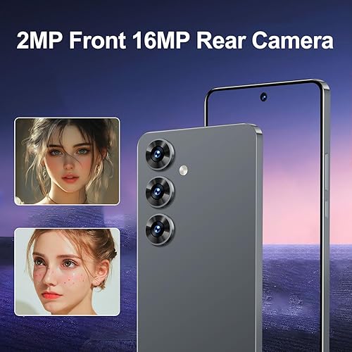 Miniatura 9 de Teléfono Android 4G Lte, 3 GB + 128 GB de memoria, pantalla HD de 6.56 pulgadas, teléfono celular desbloqueado Dual-SIM, procesador Otca-core,