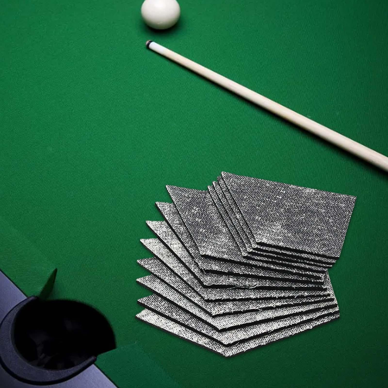 Perfeclan 12x Revêtements de Coussin de Table de Billard, Revêtements en Caoutchouc de Remplacement Facile à Nettoyer, Coussin Antidérapant en Caoutchouc pour D
