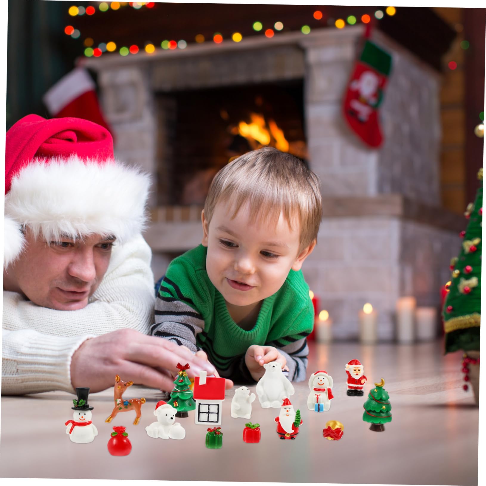 Robert Stanley Turquoise Deer & Tree Snow Globe Glass Ornament