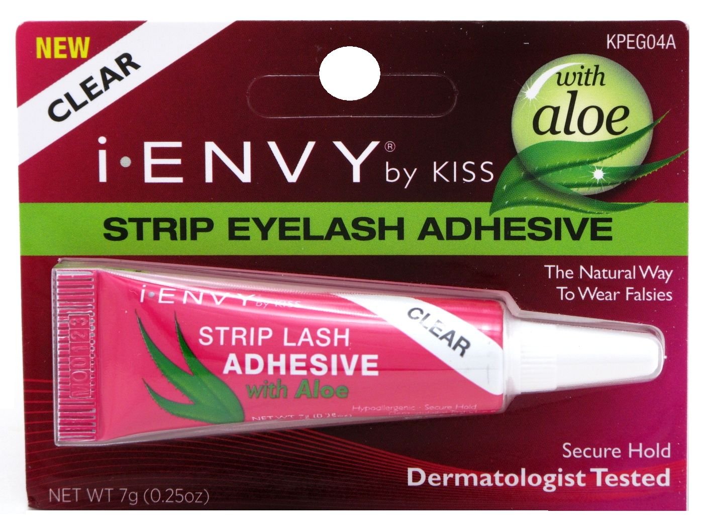 Kiss I Envy Clear 04 Eyelash Adhesive Strip With Aloe 0.25oz