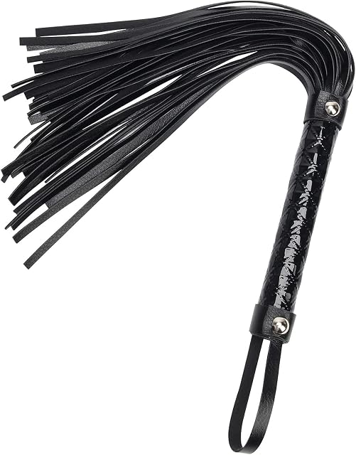 Zhichengbosi 39.5 cm Horse Riding Crop, Black Faux Leather Horse Crop