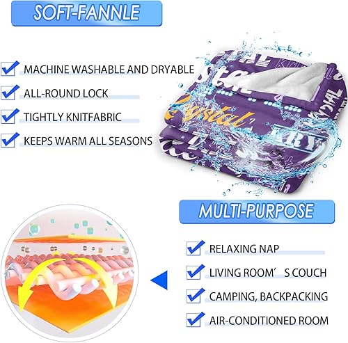 Miniatura 2 de DarkCark Manta personalizada manta personalizada para bebé manta con nombre para niños manta personalizada para adultos niñas y niños regalo de