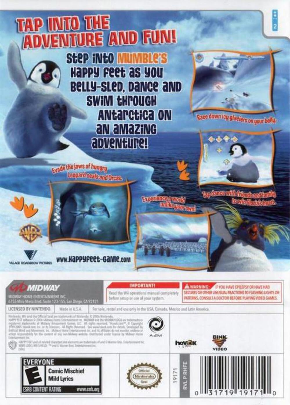 任天堂 - 【当時品・美品・未発売】DSソフト Happy Feet US版  ハッピーフィ Happy Feet (video game) - Wikipedia