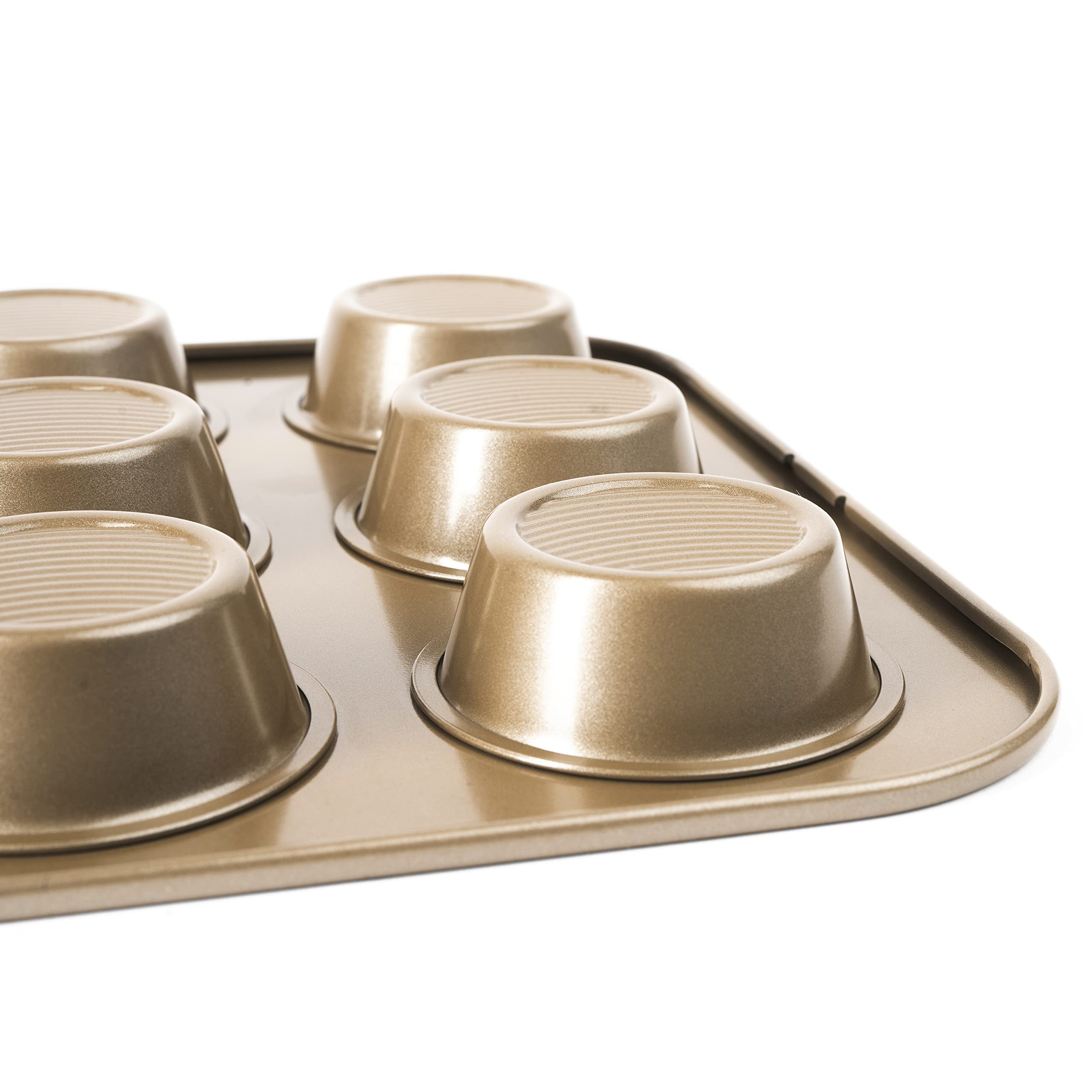 Cuisipro Bandeja de muffin de acero de 12 tazas