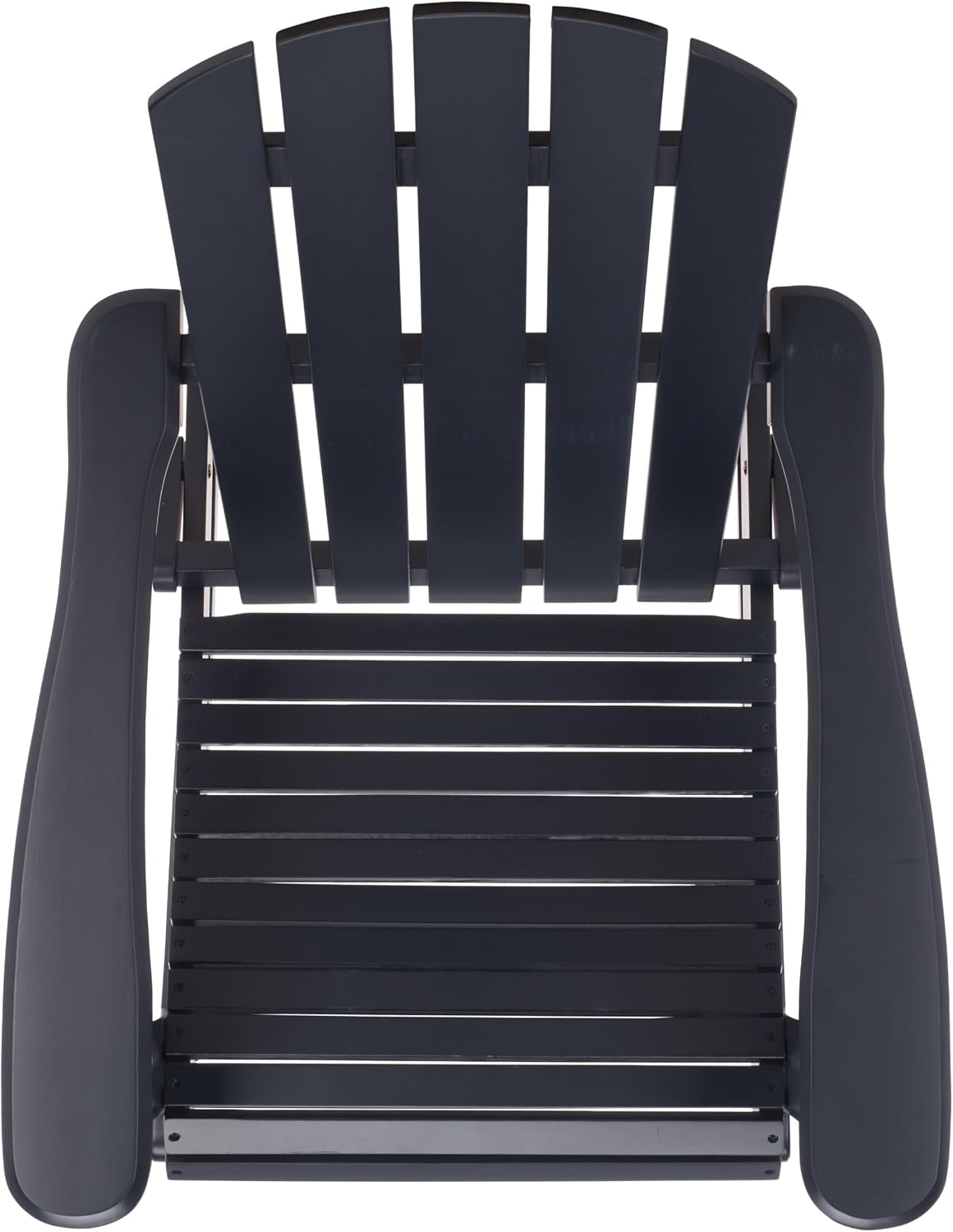 SAFAVIEH Outdoor - Stowe Adirondack Rocking Chair - Midnight Blue Solid Wood - Weather Resistant - Ideal for Patio, Deck, Porch, Backyard, 18.3" Seat Height (PAT6001C)