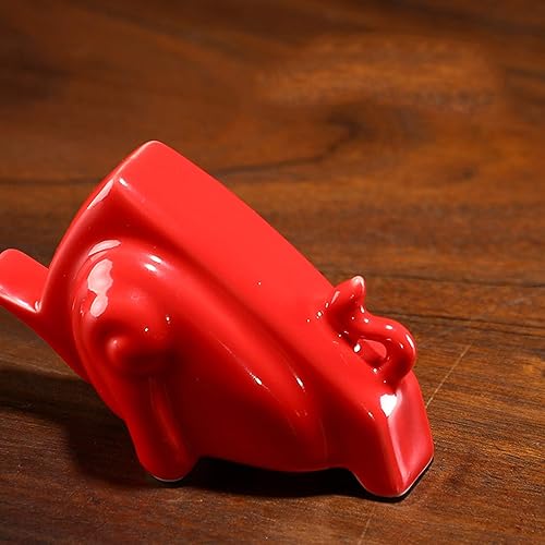 Miniatura 5 de NYKK Escultura de estatua de feng shui chino, muebles creativos de toro de la suerte, mascota alcista del año del toro, NIU Turns Universo, sala de