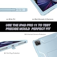 Vista 21 de Soke Funda para iPad Pro de 11 pulgadas 2022/2021/2020/2018/iPad Air de 5ª/4ª generación, protector de pantalla integrado - Compatible con carga