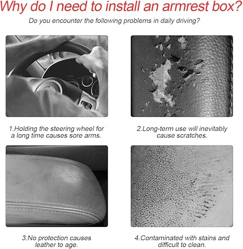 Miniatura 6 de Cojín de Cubierta Peludo para Consola Central de Auto, 11.8 x 7.8 pulgadas, Cojín Suave y Esponjoso de Lana de Oveja para Reposabrazos, Accesorios