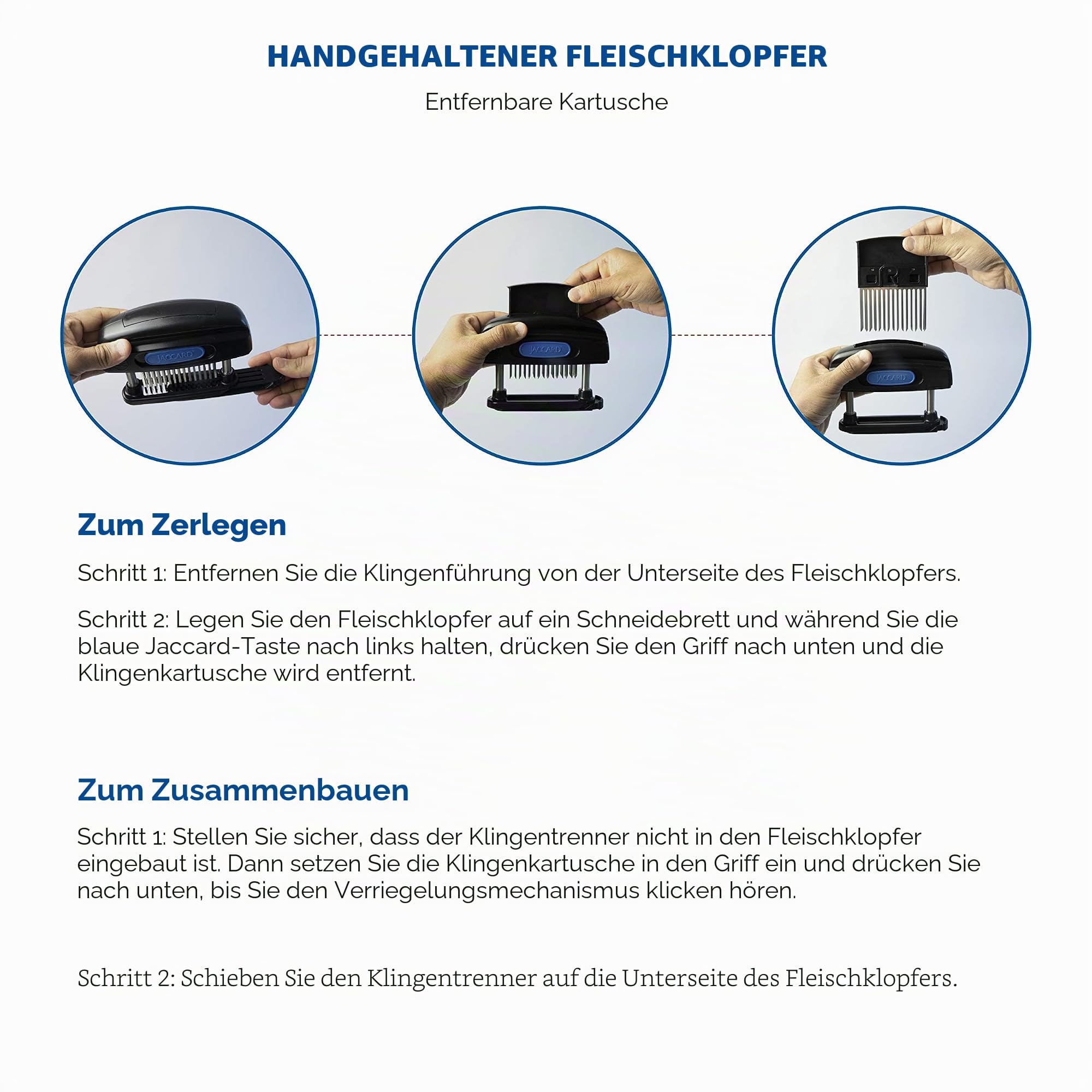 Jaccard Meat Maximizer 45 Blade, Schwarz