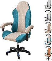 Vista 10 de Fundas para sillas de videojuegos, fundas para sillas de oficina y escritorio con fundas para reposabrazos, protector de silla de computadora