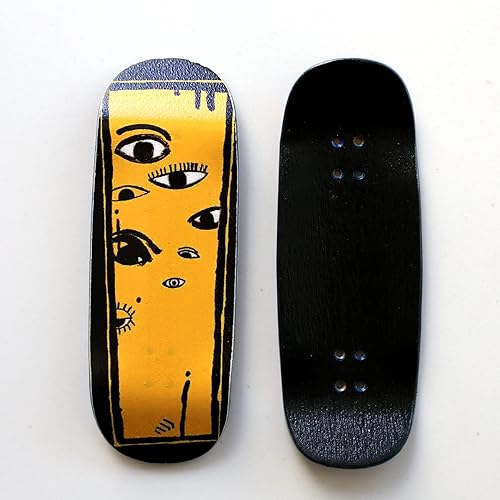 Miniatura 2 de NOAHWOOD Wooden 35X97mm Deck Fingerboards Noah Team 10S PRO Hand Mould Made Short Nose Short Tail Deck34mm Prince ii Silvery TrucksNW Handmade Logo