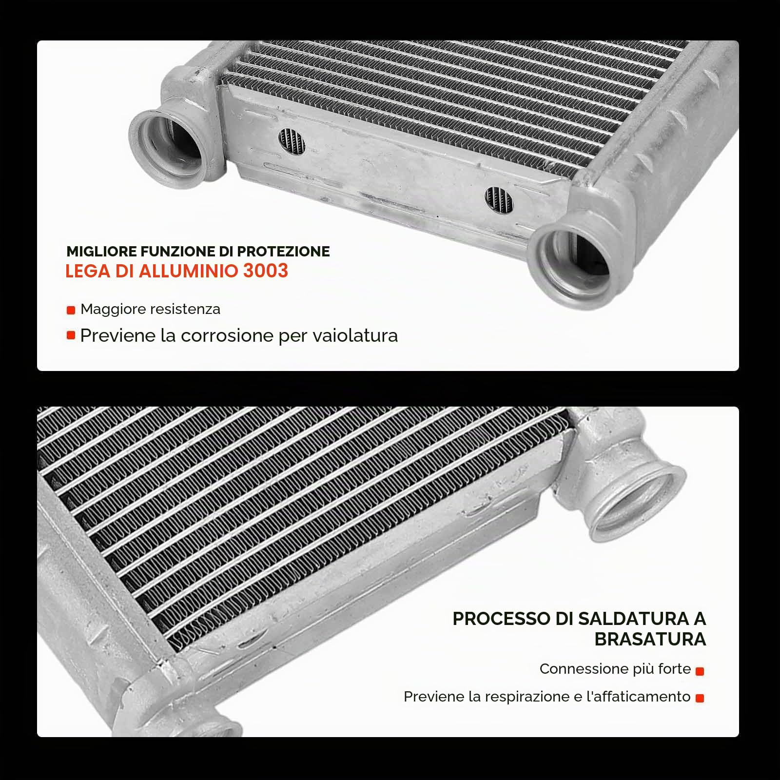 Frankberg Scambiatore di calore per riscaldamento interno 707201 | Compatibile con: Zafira Life Bus K0, Grandland X A18 P1UO, 3008 Van MC MJ MR, C4 Spacetourer, Partner Box/MPV K9