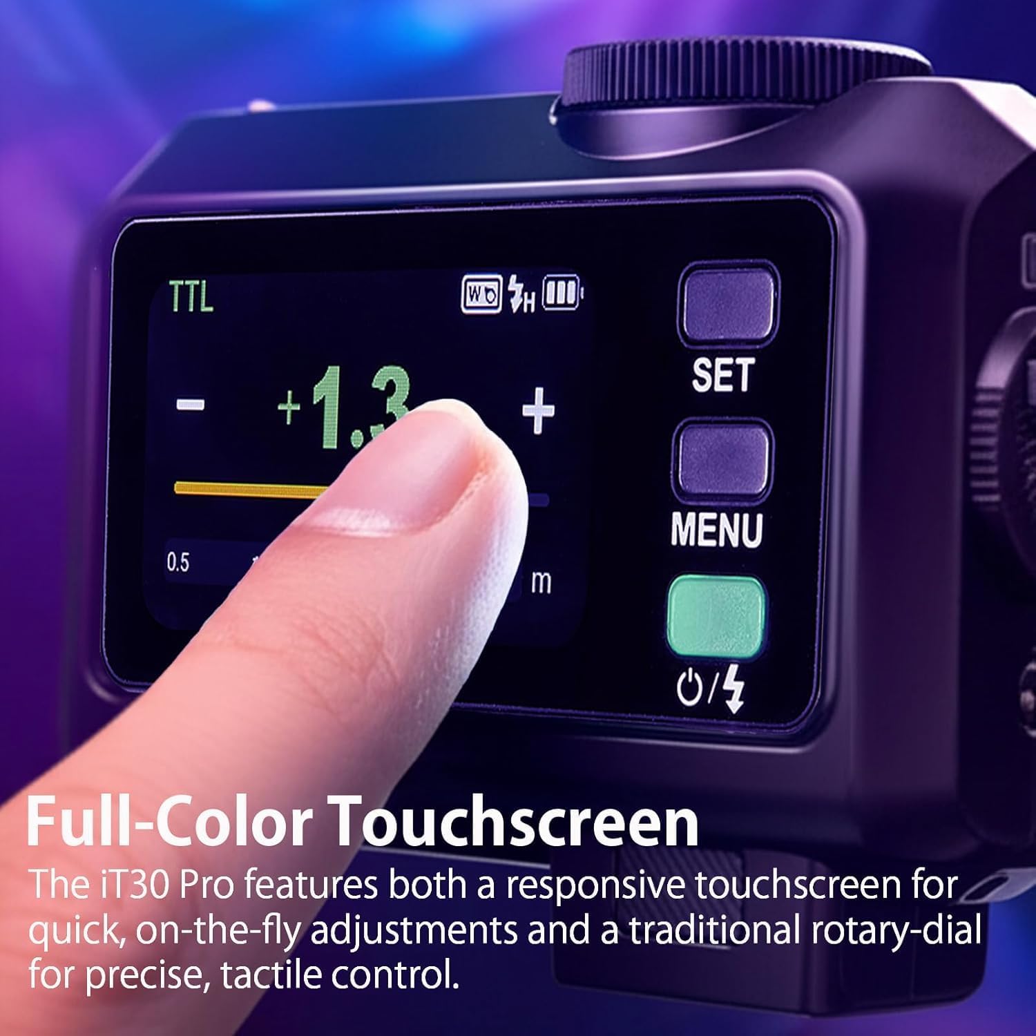 Godox iT30 pro C TTL Mini Flash & Trigger- GODOX Authorized Distributor iT30 Pro C for Canon - IT30Pro TTL Flash, Wireless Master & Receiver, HSS 1/8000 Second, 2.4G Wireless