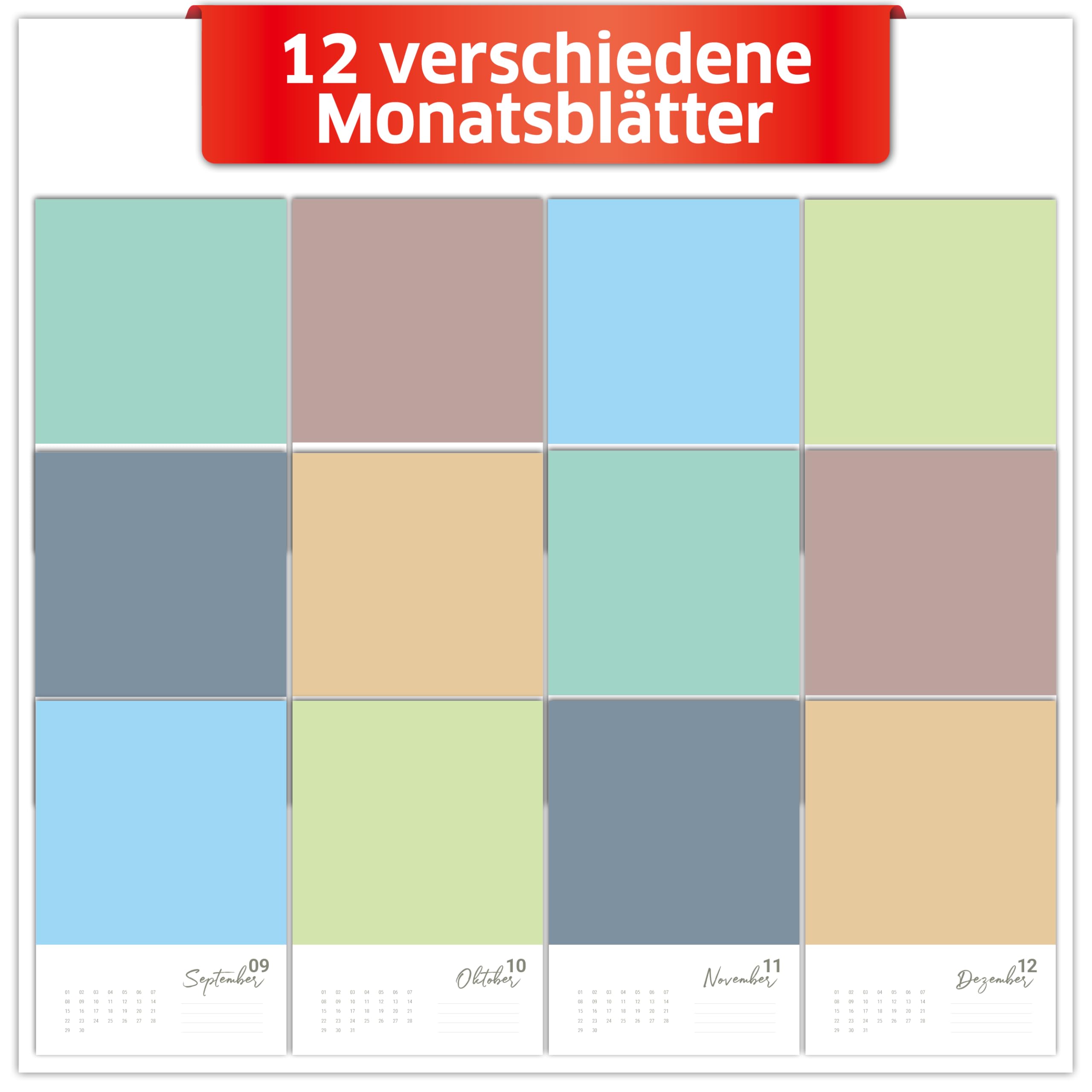 Primus Print Fotokalenders, 3 Stuks, Jaarneutraal, Om Zelf Vorm Te Geven Knutselkalender Foto S In Plakken A4 Persoonlijk Cadeau Bloemenachtergrond Aquarel Bloemenmotief Set Van 3 3139021566